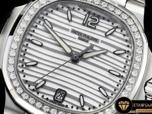 PP0271B - Patek Nautilus 33mm Diam SSSS White PF Miyota 9015 - 09.jpg